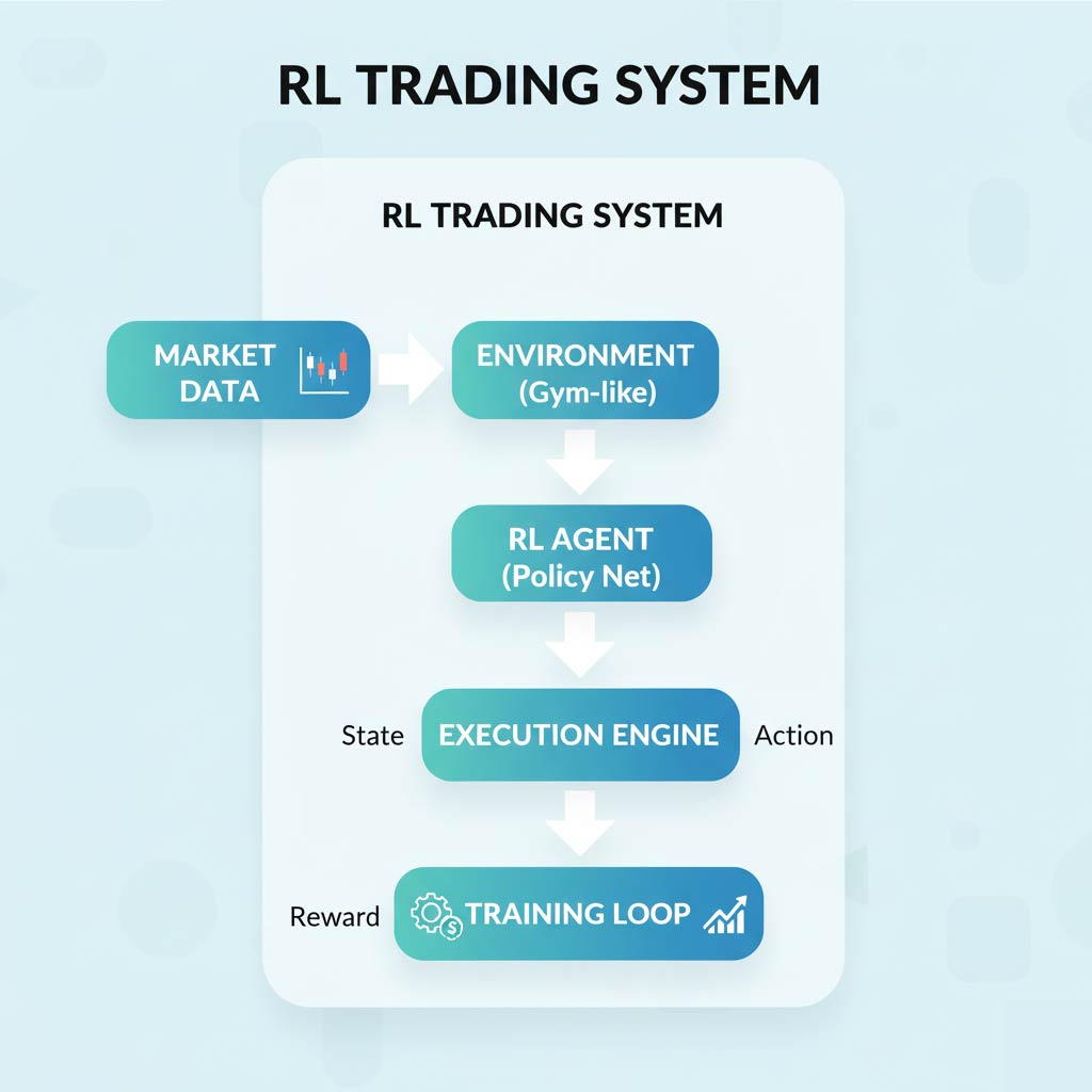 Rl trading system design and implementation for futures markets