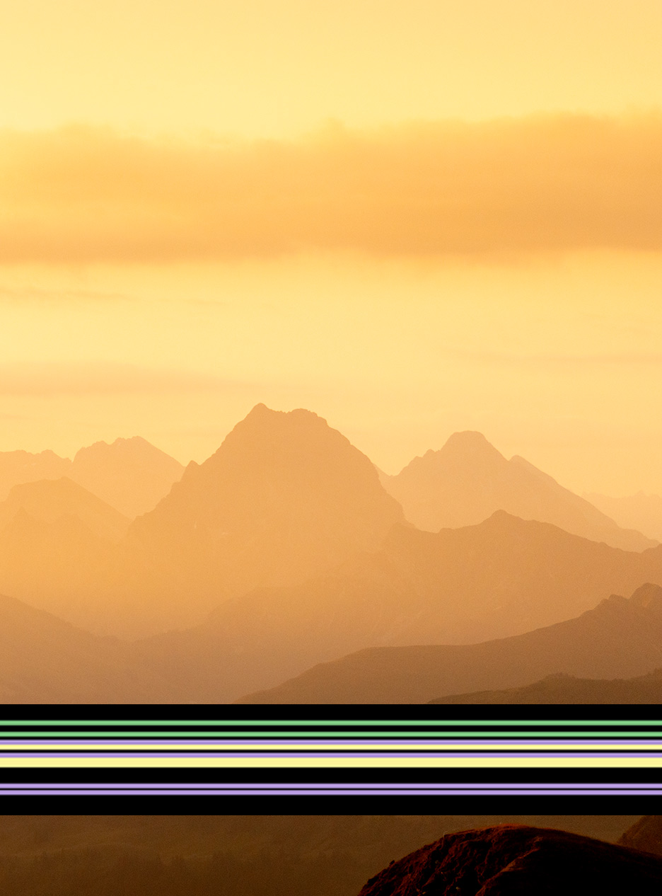 Mountains as metaphor for futures and stock markets. Visual data science, RL agents, machine learning.